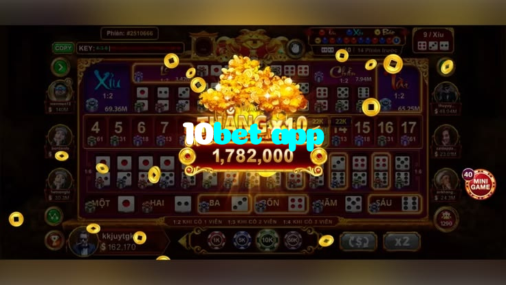 10bet app casino presented on mobile device in Pakistan with slots and live games